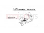 HONDA FJS400D8 ED SILVER WING 400 2008 F-34 EMBLEM/MARK(FJS400D8)