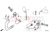 HONDA FJS400D8 ED SILVER WING 400 2008 F-3 SWITCH/CABLE/MIRROR