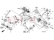 HONDA FJS400D8 ED SILVER WING 400 2008 E-6 WATER PUMP