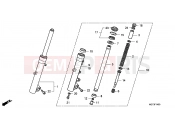 HONDA FJS400D8 ED SILVER WING 400 2008 F-14 FRONT FORK
