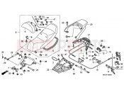 HONDA FJS400D8 ED SILVER WING 400 2008 F-19 SEAT