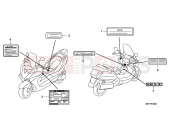 HONDA FJS400D8 ED SILVER WING 400 2008 F-33 CAUTION LABEL(FJS400D8)