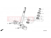 HONDA FJS400D8 ED SILVER WING 400 2008 F-7 STEERING STEM