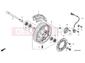 HONDA FJS400D8 ED SILVER WING 400 2008 F-16 FRONT WHEEL