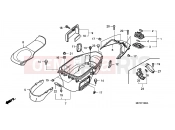 HONDA FJS400D8 ED SILVER WING 400 2008 F-13 LUGGAGE BOX