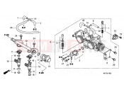 HONDA FJS400D8 ED SILVER WING 400 2008 E-19 THROTTLE BODY