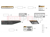 APRILIA Tuono V4 1000 R APRC ABS Plate set and decal