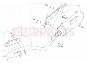 DERBI Terra 125 Adventure Exhaust unit