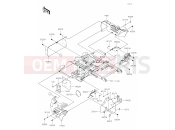 KAWASAKI MULE SX (KAF400PLF) Frame Fittings(Rear)