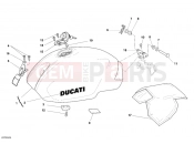 DUCATI 2005 Monster 620 Dark Single Disc FUEL TANK » TANK/SEAT