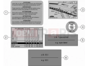 HUSQVARNA 701 Enduro (F2675T1) [US] TECHNIC INFORMATION STICKER|Frame|80