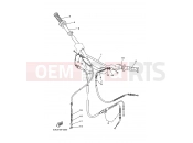 YAMAHA RT100 RT100M (3ULB) 2000 STEERING HANDLE & CABLE