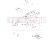KTM 250 XC-W TPI (F7375U4) [US] 2021 SWING ARM