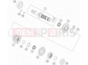 KTM 300 EXC SIX DAYS TPI (F7403U2) [EU] 2021 TRANSMISSION I - MAIN SHAFT