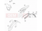 KTM 300 EXC CKD (F7440U6) [BR] 2021 MASK, FENDERS
