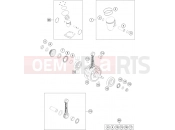 KTM 300 EXC CKD (F7440U6) [BR] 2021 CRANKSHAFT, PISTON
