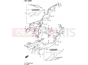 SUZUKI GSX-R125XA L9 (2019) (P21,DL33AZK) 445A - FRAME COVER