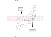 SUZUKI GSX-R125XA L9 (2019) (P21,DL33AZK) 496A - LABEL