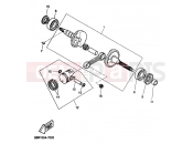 YAMAHA Aerox 50 YQ 50 YQ50 AEROX (5HE3) 1999 VILEBREQUIN & PISTON
