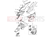 YAMAHA Aerox 50 YQ 50 YQ50 AEROX (5HE3) 1999 COUVERCLE LATERAL