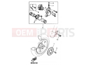 YAMAHA Aerox 50 YQ 50 YQ50 AEROX (5HE3) 1999 ETRIER DE FREIN AV