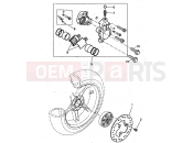 YAMAHA Aerox 50 YQ 50 YQ50 AEROX (5HE3) 1999 ETRIER DE FREIN AR