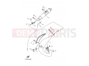 YAMAHA DT 230 DT230 DT230L 4TP3 1999 EXHAUST