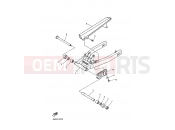 YAMAHA XJ 600 N Diversion Naked XJ600N (4KA6) 1999 HINTERRADSCHWINGE