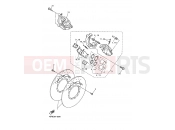 YAMAHA XJ 600 N Diversion Naked XJ600N (4KA6) 1999 VORDERRAD BREMSSATTEL