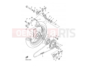 YAMAHA XJ 600 N Diversion Naked XJ600N (4KA6) 1999 HINTERRAD