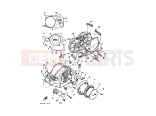 YAMAHA XV 1100 Virago XV1100 VIRAGO (4XNA) 1999 CRANKCASE COVER 1