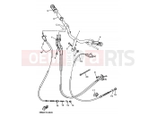 YAMAHA Jog 50 YV YV50C JOG CASUAL (5BM1) 1998 Steering handle. Cable