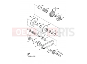 YAMAHA Majesty 125 YP 125 YP125 MAJESTY 125 (5CA1) 1998 clutch
