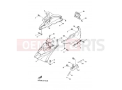 YAMAHA Majesty 125 YP 125 YP125 MAJESTY 125 (5CA1) 1998 Side cover