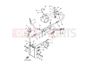 YAMAHA Majesty 250 YP 250 YP250 MAJESTY 250 (4UC3) 1998 RADIATOR & HOSE