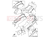 YAMAHA Majesty 250 YP 250 YP250 MAJESTY 250 (4UC3) 1998 SIDE COVER
