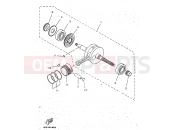 YAMAHA Skyliner 125 YP 125 YP125E SKYLINER (5DS4) 1998 CRANKSHAFT & PISTON
