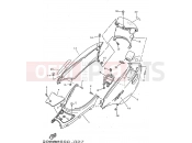 YAMAHA Skyliner 125 YP 125 YP125E SKYLINER (5DS4) 1998 SIDE COVER