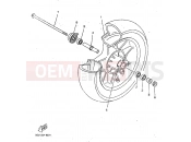 YAMAHA Skyliner 125 YP 125 YP125E SKYLINER (5DS4) 1998 FRONT WHEEL