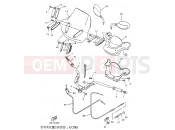 YAMAHA Skyliner 125 YP 125 YP125E SKYLINER (5DS4) 1998 STEERING HANDLE & CABLE