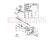 YAMAHA YFM 400 YFM400FW YFM400FWK 4SHB 1998 FRONT WHEEL