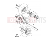 YAMAHA YFM 400 YFM400FW YFM400FWK 4SHB 1998 REAR WHEEL