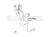 YAMAHA YFM 400 YFM400FW YFM400FWK 4SHB 1998 STEERING HANDLE & CABLE