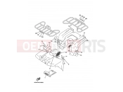 YAMAHA YFM 400 YFM400FW YFM400FWK 4SHB 1998 EMBLEM & LABEL 2