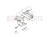 YAMAHA XJ 600 N Diversion Naked XJ600N (4MB5) 1998 SCHLUSSLEUCHTE