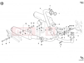 DUCATI 2004 Monster 800 EXHAUST SYSTEM » EXHAUST SYSTEM