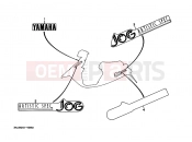 YAMAHA Jog 50 CY CY50 JOG (3KJE) 1997 Graffiti. Emblem (3KJ1)