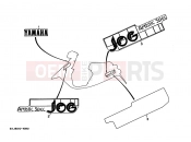 YAMAHA Jog 50 CY CY50 JOG (3KJE) 1997 Graffiti. Emblem (3KJ2)