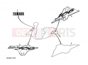 YAMAHA Jog 50 CY CY50 JOG (3KJE) 1997 Graffiti. Emblem (3KJ3)