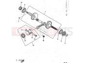 YAMAHA Aerox 50 YQ 50 YQ50 AEROX (5DP1) 1997 CRANKSHAFT & PISTON
